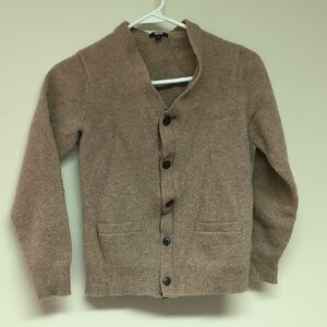 Uniqlo Brown Knit Button-down Shirt